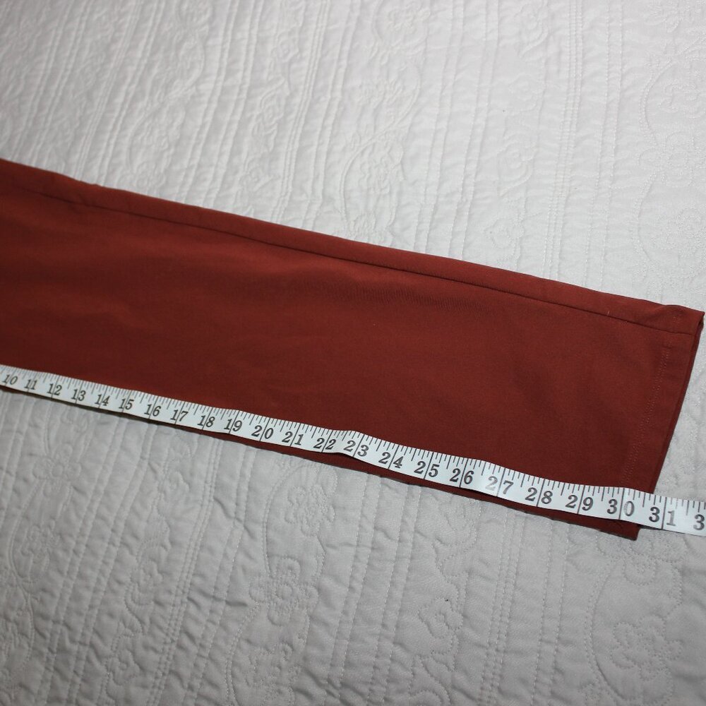Lululemon Men's Commission Pant Slim Chino Size 28 Waist LM5AF2S Rust Color - Picture 8 of 11
